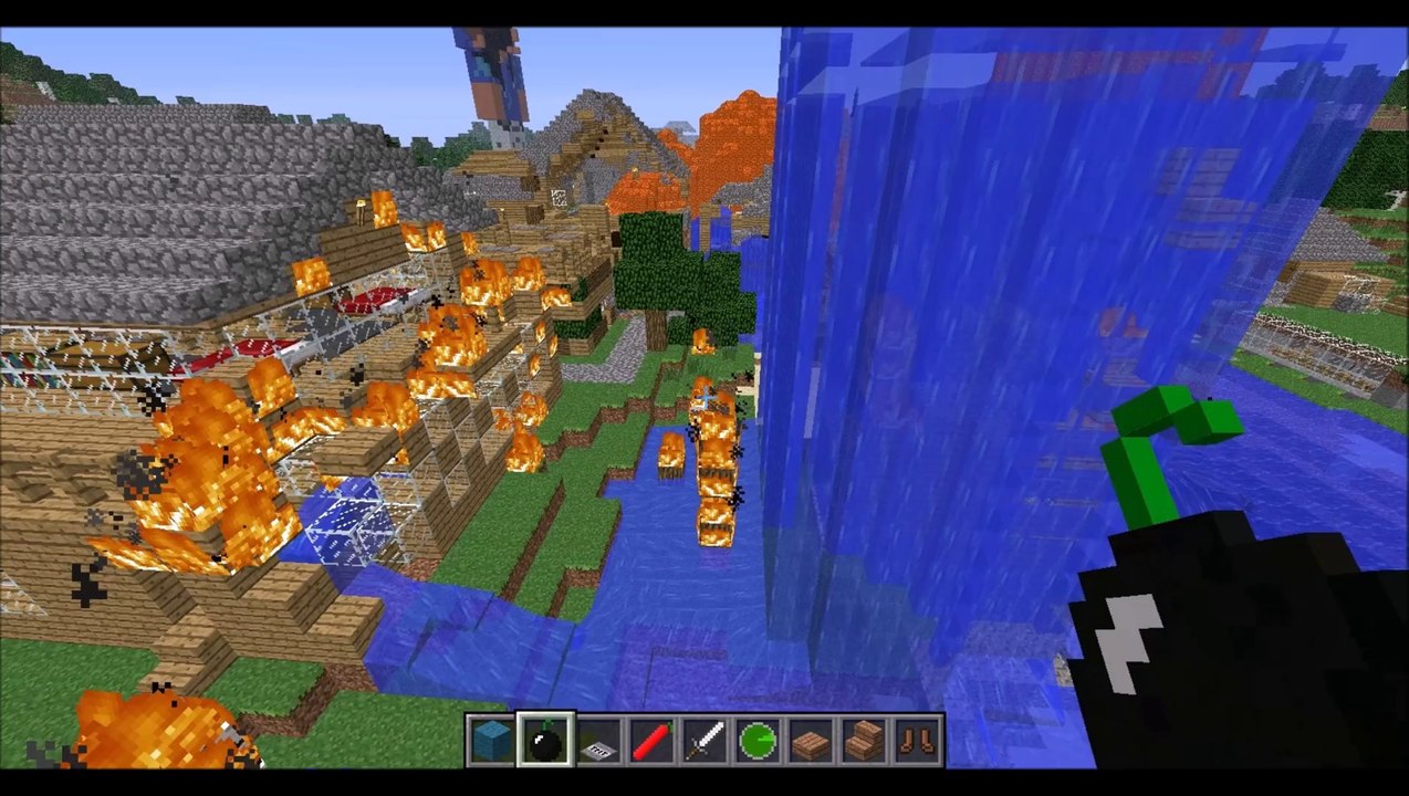 présentation : On explose une ville minecraft.