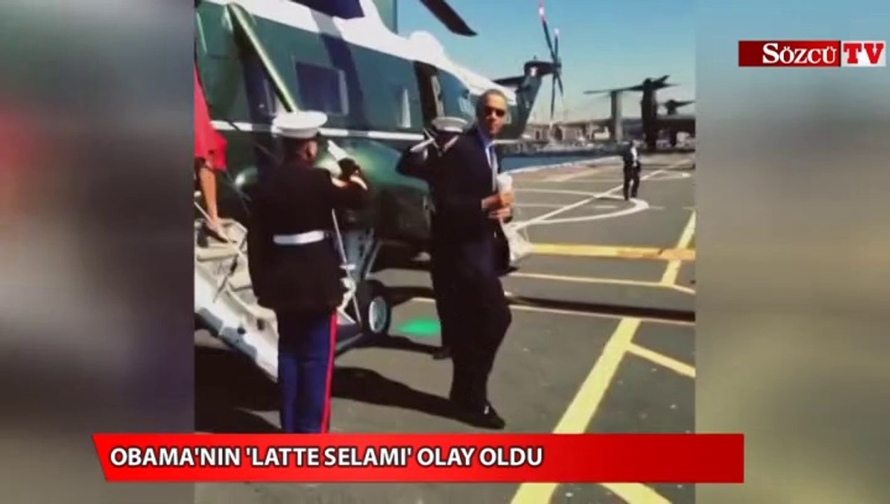 Obama'nın 'Latte selamı' olay oldu