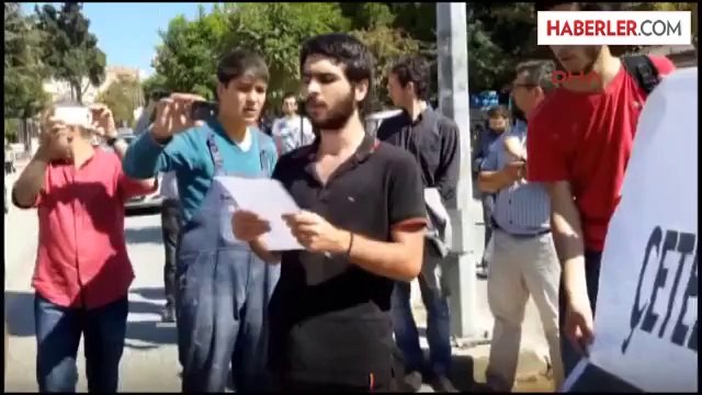 Çomü'de Öğrencilerin Basın Açıklamasına Kalkanlı Müdahale