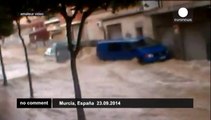Heavy floods in Spain