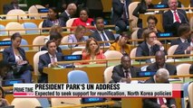 President Park to secure support for North Korea policies at UN General Assembly