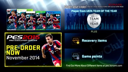 PES 2015 : la démo est disponible