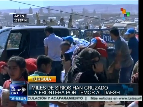 Turquía: Huyen de ataques del Dáesh 120 mil sirios