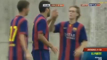 Luis Suarez First Goal ? Barcelona B vs Indonesia U 19 ( 5-0 ) Friendly Match 24/09/2014
