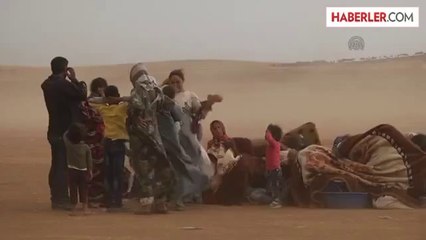 Kum Fırtınası Sığınmacı ve Görevlilere Zor Anlar Yaşattı (2)