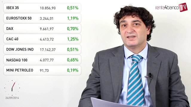 24.09.14 · Datos macro mixtos - Comentario de los gestores en el cierre de las bolsas