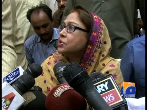 Parveen Junejo PPP MPA Resignation Issue update-Geo Reports-24 Sep 2014