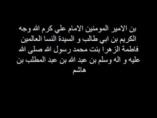 Ancestry of Sayyid Hassan Raza Al-Hasani