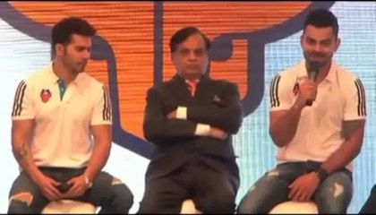 Varun Dhawan, Virat Kohli launch their Football team