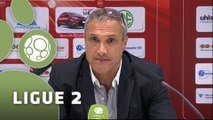 Conférence de presse Valenciennes FC - Clermont Foot (2-1) : Bernard  CASONI (VAFC) - Corinne DIACRE (CF63) - 2014/2015