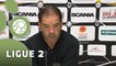 Conférence de presse Angers SCO - AJ Auxerre (0-0) : Stéphane MOULIN (SCO) - Jean-Luc VANNUCHI (AJA) - 2014/2015