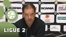 Conférence de presse Angers SCO - AJ Auxerre (0-0) : Stéphane MOULIN (SCO) - Jean-Luc VANNUCHI (AJA) - 2014/2015