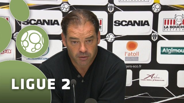Conférence de presse Angers SCO - AJ Auxerre (0-0) : Stéphane MOULIN (SCO) - Jean-Luc VANNUCHI (AJA) - 2014/2015