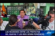 Prefectos de Guayas y Los Ríos llegan a acuerdo limítrofe