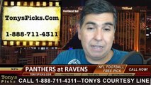 Baltimore Ravens vs. Carolina Panthers Free Pick Prediction Pro Football Point Spread Odds Betting Preview 9-28-2014