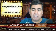 Jacksonville Jaguars vs. San Diego Chargers Free Pick Prediction Pro Football Point Spread Odds Betting Preview 9-28-2014