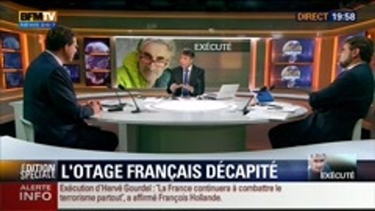 Exécution de l'otage français: Les décryptages de Pierre Servent, Ulysse Gosset, Thierry Arnaud, François-Bernard Huyghe et Georges Malbrunot - 24/09 1/2