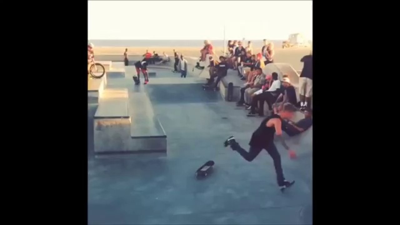 Justin Bieber Skating Venice