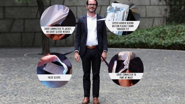 'Suitsy' Combines Comfort of a Onsie With Look of a Slept-In Suit