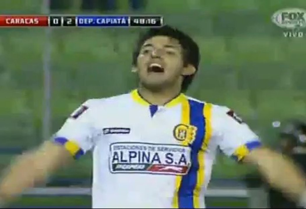 GOL de Ruiz Peralta. Caracas 0-2 Deportivo Capiatá (Global 1-3)