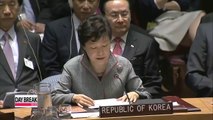 Pres. Park Geun-hye calls for united front against acts of terrorism