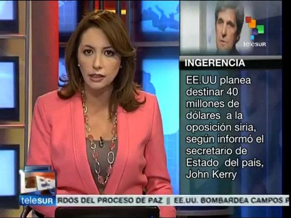 EE.UU. destinará 40 millones de dólares para la oposición siria