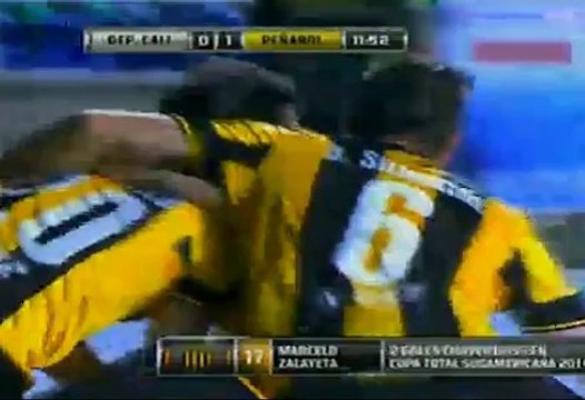 GOL de Zalayeta. Deportivo Cali 0-1 Peñarol (Global 2-3)