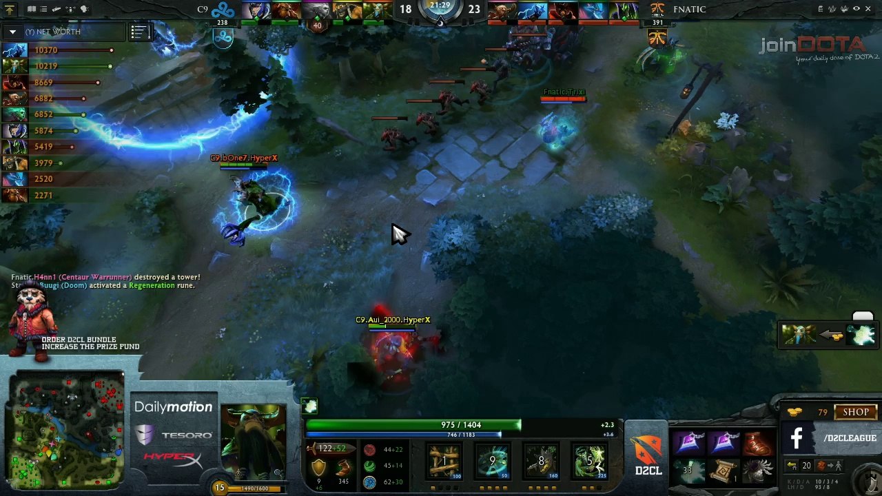 Fnatic vs Cloud 9 Game 1 - Dota 2 Champions League @TobiWanDOTA & Bulba