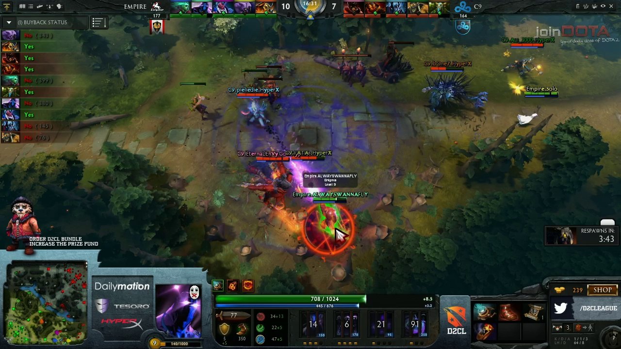Team Empire vs Cloud 9 Game 1 - Dota 2 Champions League @TobiWanDOTA & Bulba