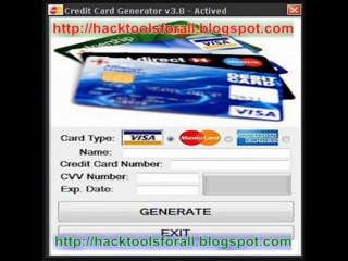 Credit Card Generator v3.8 - shopping online anytime, anywhere !