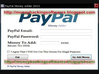 PayPal Money Adder 2013 - go shopping online at any time !