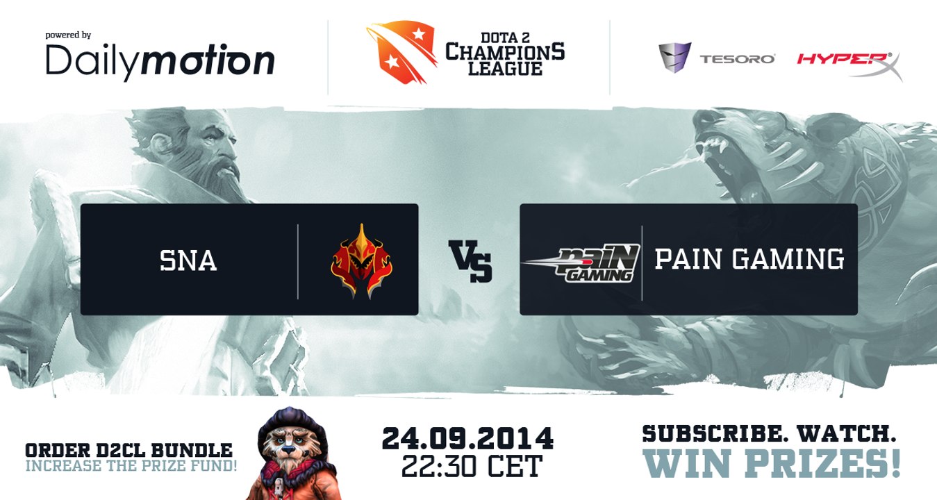 Pain Gaming vs SNA Game 1 - Dota 2 Champions League @TobiWanDOTA