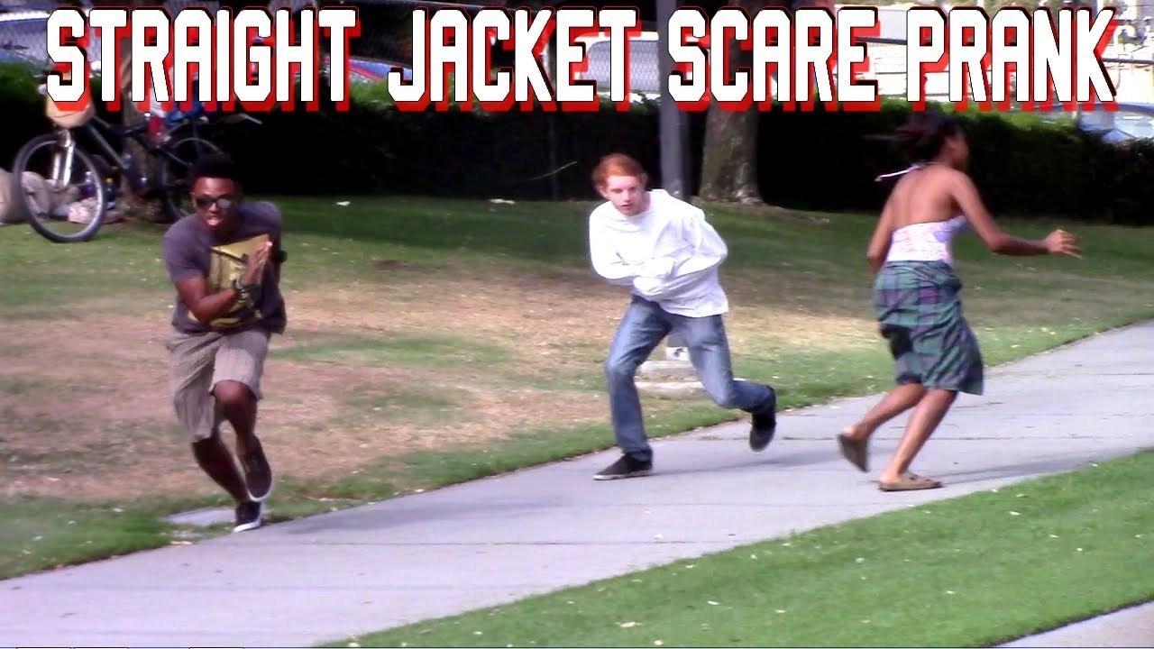 Straight Jacket Scare Prank !