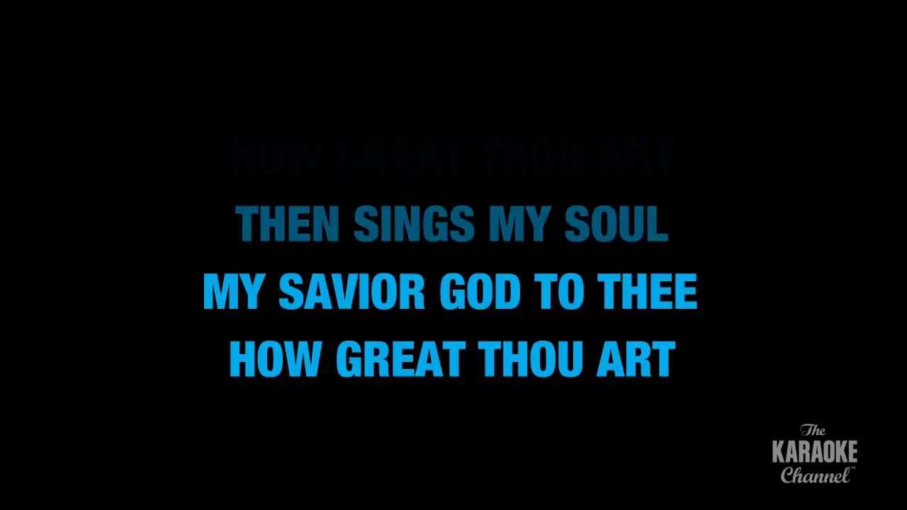 How Great Thou Art in the Style of _Elvis Presley_ with lyrics (no lead vocal) karaoke video