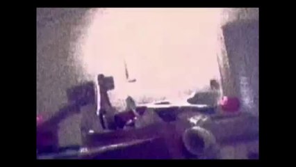 Ghostly apparition walks through bedroom