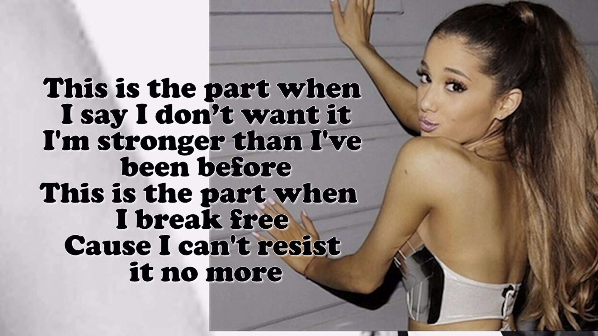 Ariana Grande - Break Free (Lyrics On Screen) HD - video Dailymotion, image size:1920x1080