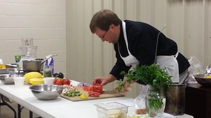 Salsa: Preparing the vegetables = part 2