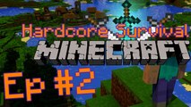 Minecraft Hardcore Survival Part 2 - Finishing The House, Making It A Home