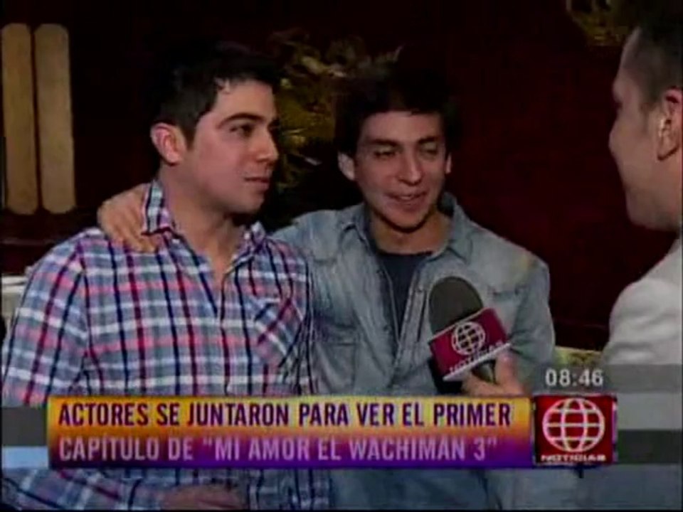 Nikko Ponce se reunió con sus amigos del elenco de "Mi Amor El Wachimán" para ver el GRAN ESTRENO de la Tercera Temporada