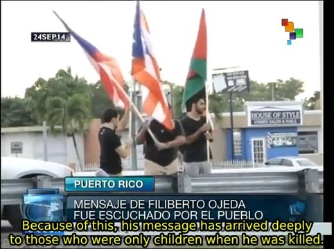 Puerto Ricans remember the fighter for independence Filiberto Ojeda