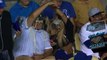 Dodgers Fan & Giants Fan Pour Full Beers Over Each Other During Kiss Cam