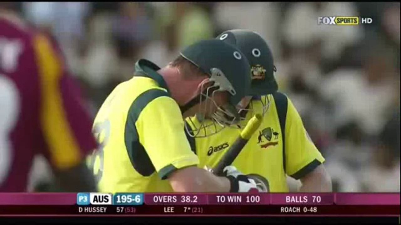 Kemar Roach VS Brett Lee  Greatest Cricket Fight