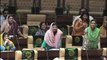 The opposition in Sindh Assembly staged walk out  over not allotting opposition member benches in the assembly