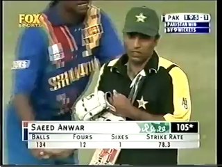 Saeed Anwar classier than Sachin  Watch his stunning 105  vs Sri Lanka 2000