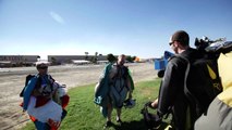 Wingsuit Paratrooper drops his iPhone 6 Plus during his jump!