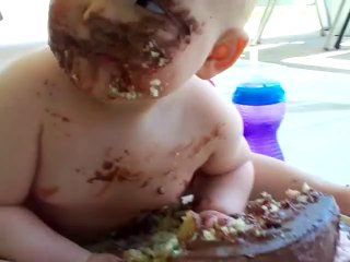 First Birthday Cake - Funny Baby