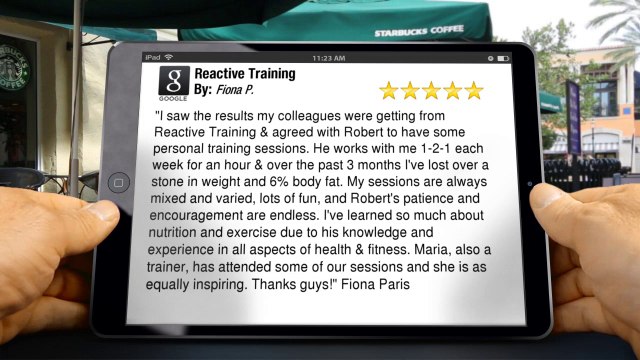 Reactive Training Glasgow Impressive 5 Star Review by Fiona P.