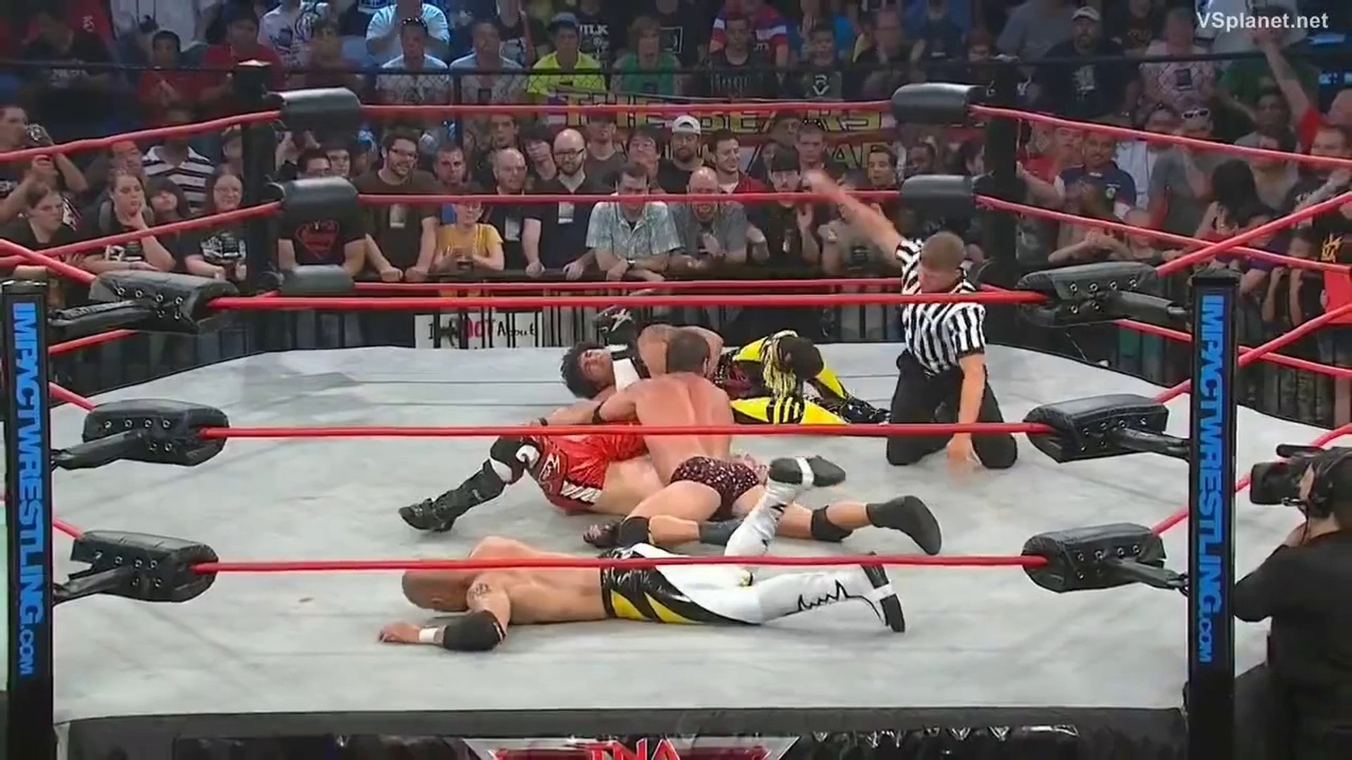 ⁣Austin Aries vs. Jack Evans vs. Low Ki vs. Zema Ion - TNA Destination X 2011