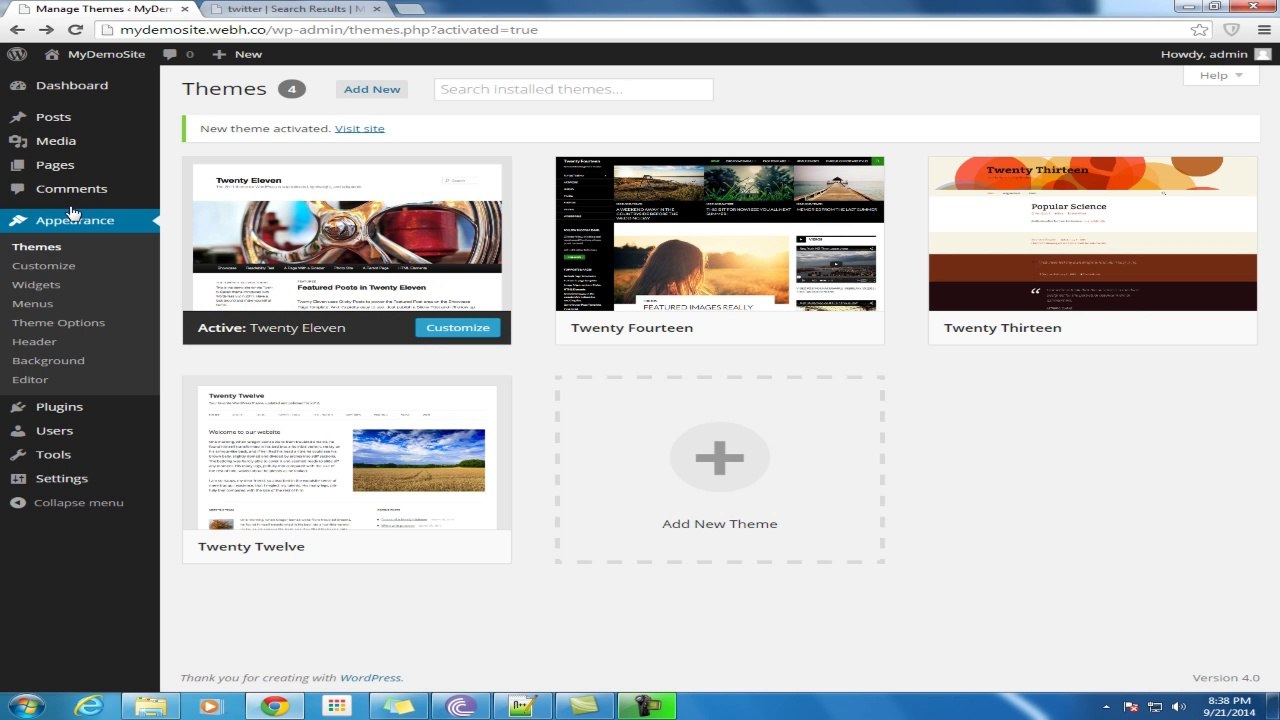 Create Free Website Without Coding part 4 (How To change The theme Of Your Site)