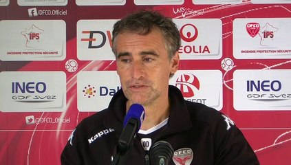 Conférence de presse d'Olivier Dall'Oglio avant Havre AC - DFCO